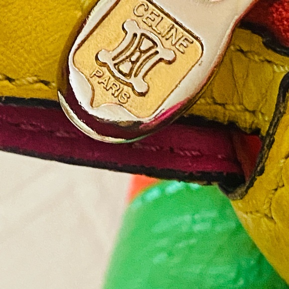 Celine multicolor genuine leather bucket bag - Picture 13 of 14